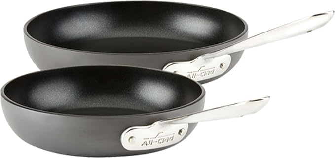 All-Clad HA1 Hard Anodized Nonstick Fry Pan Set 2 Piece - All Clad Cookwear